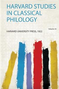 Harvard Studies in Classical Philology