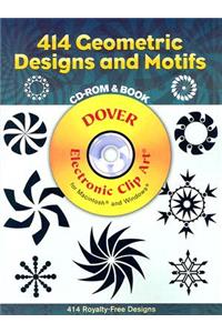 414 Geometric Designs and Motifs CD-ROM and Book