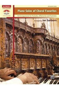 Piano Solos of Choral Favorites