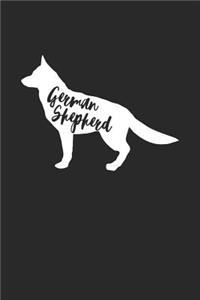 German Shepherd Notebook 'Word Cloud' - Gift for German Shepherd Lovers - German Shepherd Journal