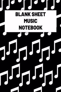 Blank Sheet Music Notebook