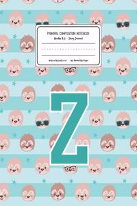 Primary Composition Notebook Grades K-2 Story Journal Z