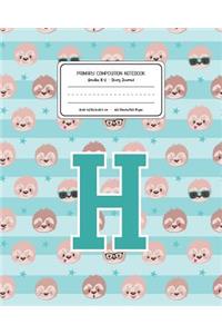 Primary Composition Notebook Grades K-2 Story Journal H