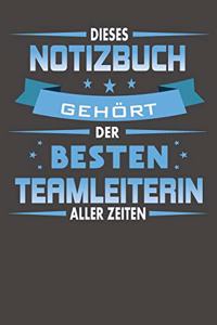 Dieses Notizbuch Gehört Der Besten Teamleiterin Aller Zeiten