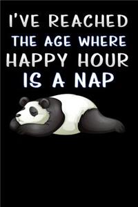 i ve reached the age where happy hour is a nap panda