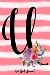 Monogram U Notebook