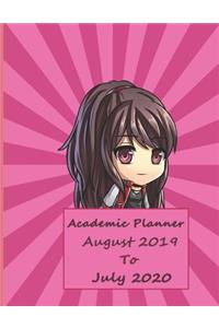 Academic Planner August 2019 to July 2020