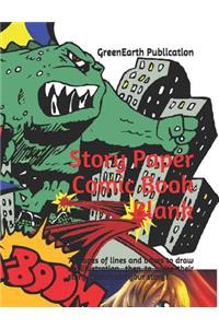 Story Paper Comic Book Blank
