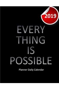 Planner Daily Calendar 2019