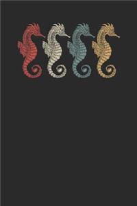 Colorful Seahorse Retro