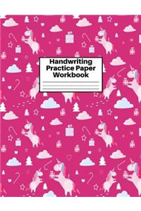 Handwriting Practice Paper Workbook