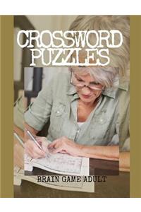 Crossword Puzzles Brain Game Adult