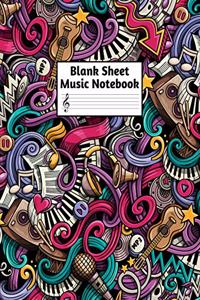 Blank Sheet Music Notebook