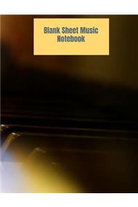 Blank Sheet Music Notebook