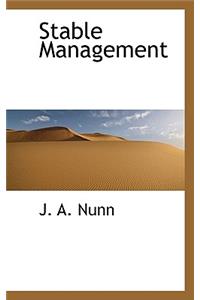Stable Management