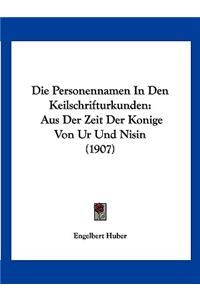 Personennamen In Den Keilschrifturkunden