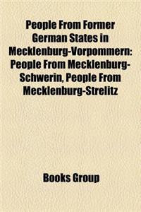 People from Former German States in Mecklenburg-Vorpommern