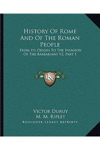 History Of Rome And Of The Roman People