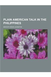 Plain American Talk in the Philippines
