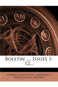 Boletin ..., Issues 1-12...
