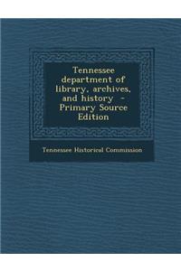 Tennessee Department of Library, Archives, and History