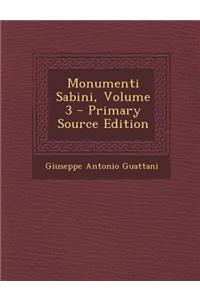 Monumenti Sabini, Volume 3