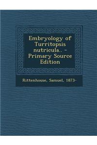 Embryology of Turritopsis Nutricula..