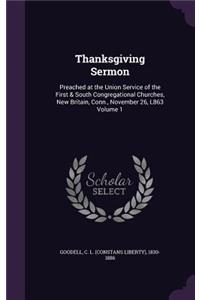 Thanksgiving Sermon