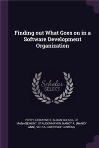 Finding out What Goes on in a Software Development Organization