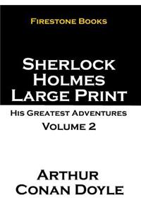 Sherlock Holmes Large Print