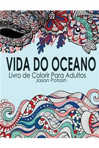 Vida Do Oceano Livro de Colorir Para Adultos
