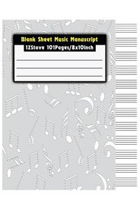 Blank Sheet Music Manuscript