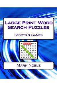 Large Print Word Search Puzzles