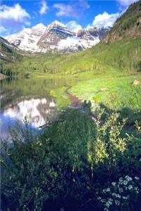 View of Maroon Bells Rocky Mountain Peaks in Early Autumn Colorado Journal