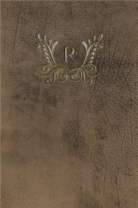 Monogram R Any Day Planner Notebook