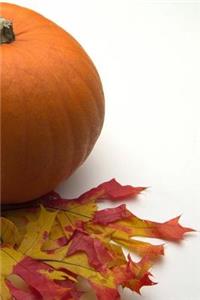 Journal Fall Leaves Pumpkin