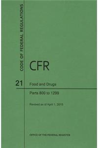 Code of Federal Regulations Title 21, Food and Drugs, Parts 800-1299, 2015