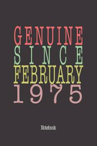Genuine Since February 1975