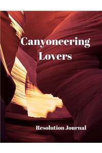 Canyoneering Lovers Resolution Journal