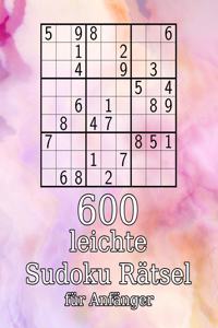600 leichte Sudoku Rätsel für Anfänger