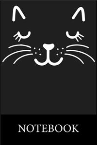 Face Black Cat Notebook