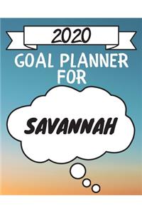 2020 Goal Planner For Savannah