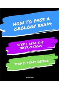 Notebook How to Pass a Geology Exam