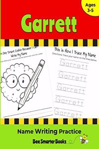 Garrett Name Writing Practice