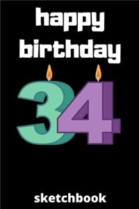 Happy birthday sketchbook