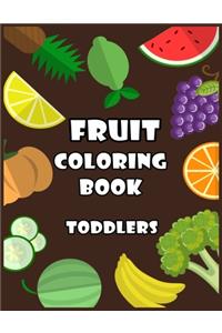 Fruits Coloring Book for toddlers