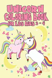 Unicorn Coloring Book for Kids Ages 2-4