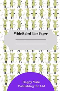 2020 Rat New Year Theme Wide Ruled Line Paper