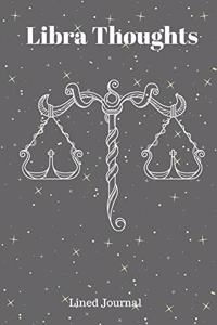 Libra Thoughts Lined Journal