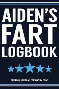 Aiden's Fart Logbook Farting Journal For Gassy Guys